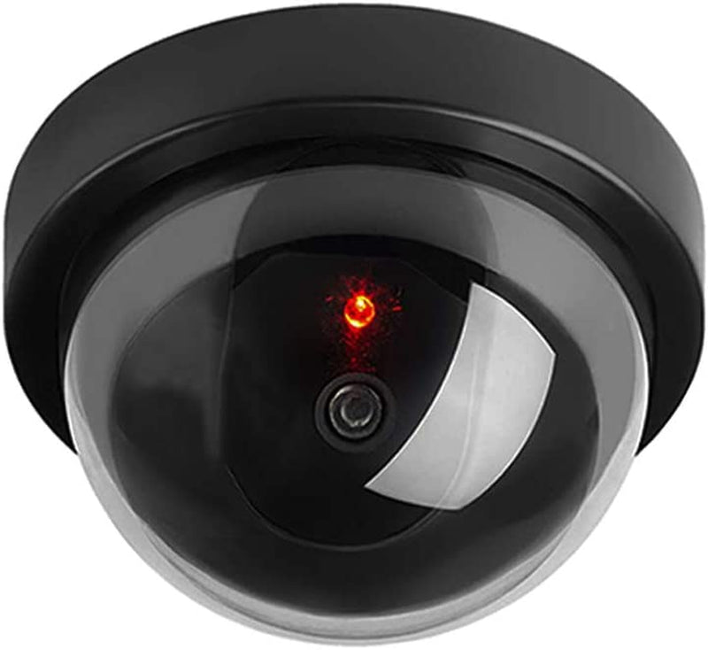 Nero Fake Dummy Camera Videocamere Finte Macchina Fotografica Di Sicurezza CCTV Sorveglianza Interna Esterna IR LED Lampeggiante Luce Rossa Impermeabile