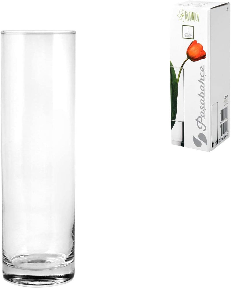 Pasabahce 43767 Flora Vaso Vetro, Cilindrico, 26.5 Cm