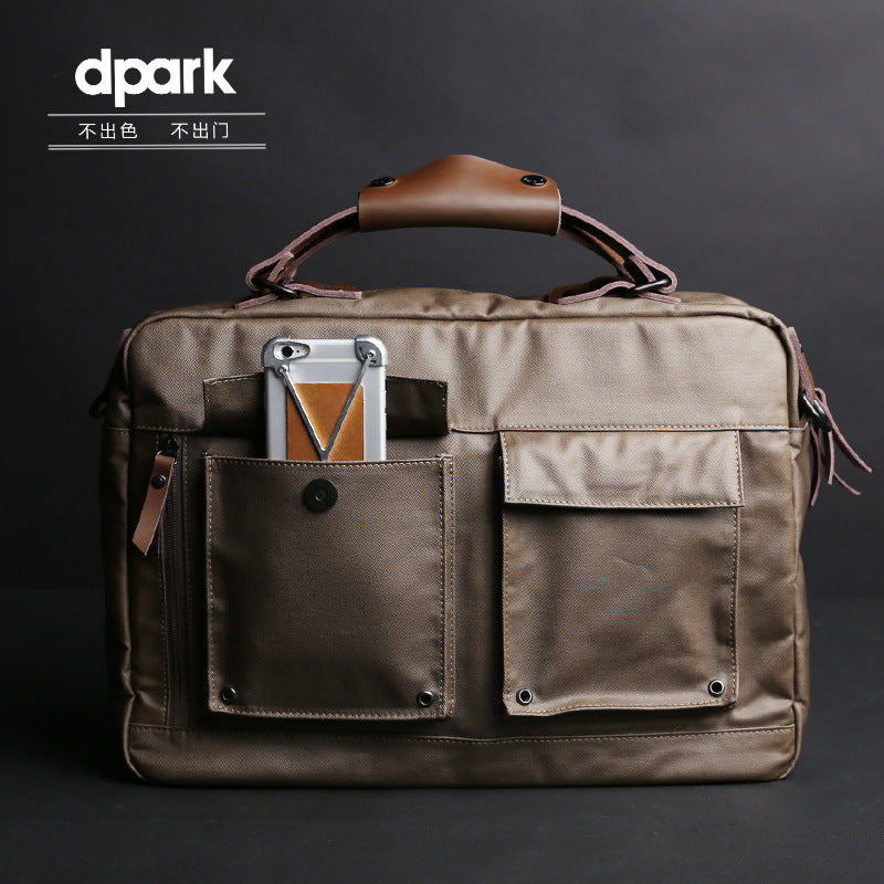 Dpark 14/15 Inchlenovo Laptop Bag with Single Shoulder Slung Men Business Handbag