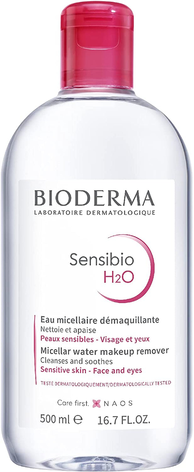 Sensibio H2O Acqua Micellare Pelli Sensibili 500 Ml, Rimozione Trucco