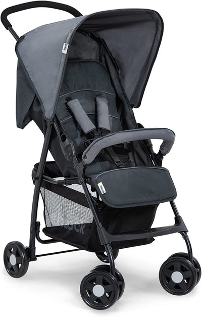 Passeggino Sport - Passeggino Leggero 5.9 Kg - Passeggino Compatto, Pieghevole E Piccolo - Reclinabile, Cappotta Parasole E Grande Cesto Portaoggetti - Grigio Melange