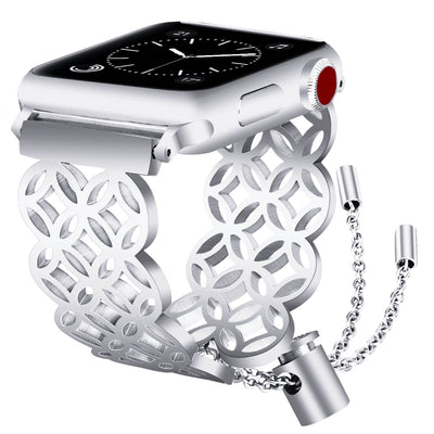 Compatible with Apple, High Quality Butterfly Flower Bands for Watch Stainless Steel Bracelet for Iwatch Series