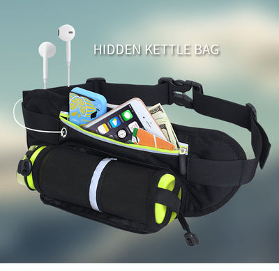 Running Waist Belt Bag Marathon with Water Bottle for 4.8-6.6 Inch Phone Sports Trail Running Bag Men Women Fanny Pack