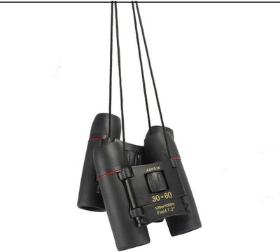 30X60 Compatto Mini Binocolo Potente Notturno Telescopio Pieghevole Con Panno Pulito E Custodia, Professionale Binocoli Tascabile Leggero per Adulti, Bambini, Osservazione Di Uccelli