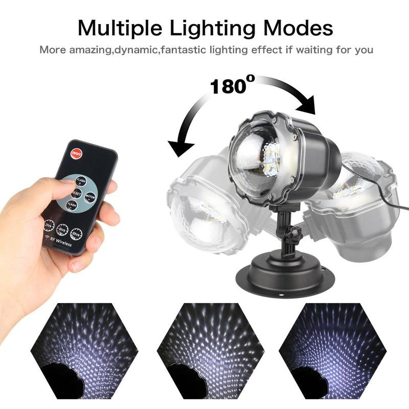 LED Christmas Light Projector Snow Projection Lamp