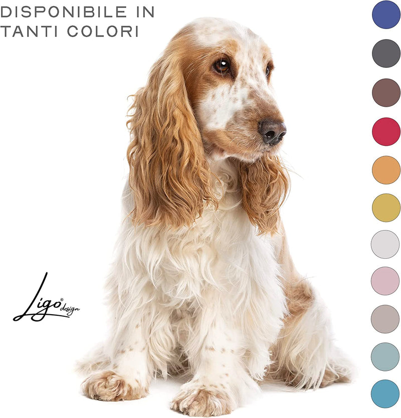 Tommy Elegance - Cuscino Materasso per Cani in Tessuto Realizzato Artigianalmente in Italia. Cuccia Lettino Materassino per Cane Sfoderabile Lavabile.(M: 100 X 60 Cm, ROSA ELEGANCE)