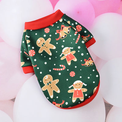 Autumn and Winter Christmas Pet Warm Padded Sweater