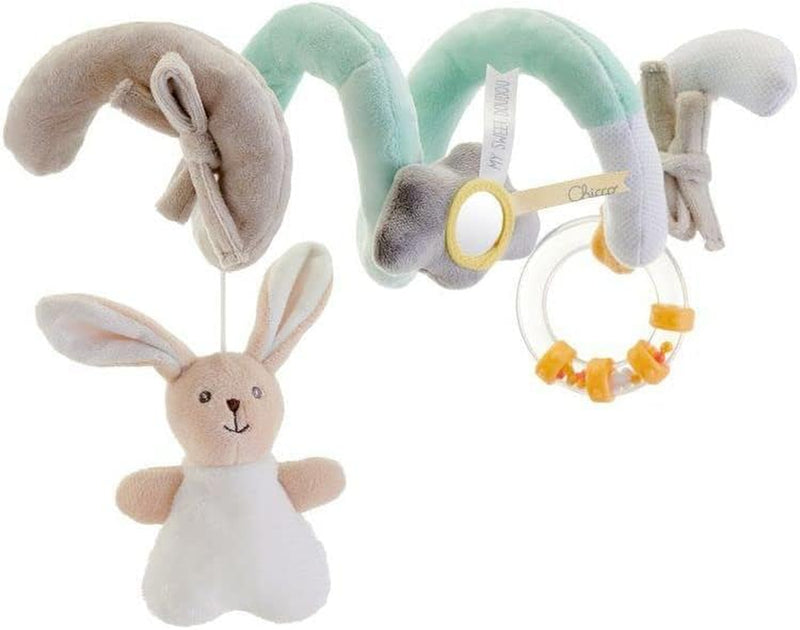 - Gioco Fune Passeggio My Sweet Doudou, in Morbido Tessuto Velour E Tessuti Diversi, Con 3 Attività Di Gioco, Agganciabile Facilmente a Passeggino E Carrozzina, Beige, Età 0 Mesi+