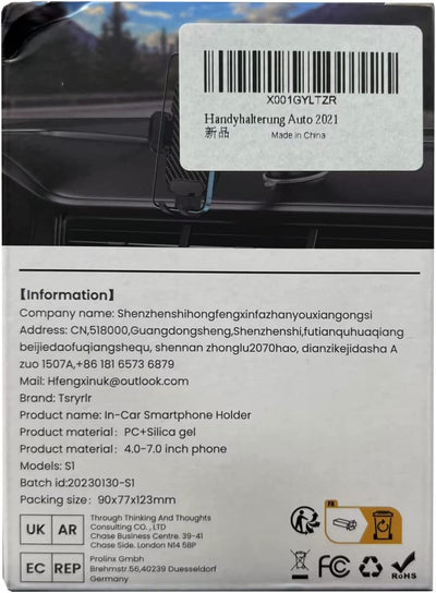 Porta Cellulare Da Auto [Super Potenza Di Aspirazione] Supporto Cellulare Auto Ventosa per Cruscotto/Parabrezza,360° Di Rotazione Braccio Estensibile Porta Telefono Auto per Iphone 14 Ecc