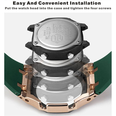 Tape Strap Metal Case Watch Accessories