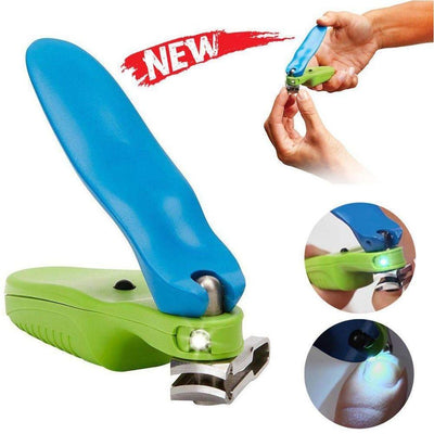 Handle 150 Degree Swivel Nail Clipper with LED Light