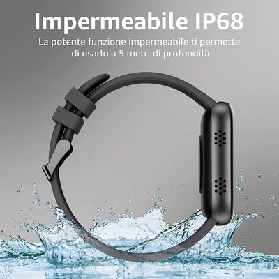 Smartwatch, 1,95'' Orologio Smartwatch Uomo Donna Con Contapassi Sonno Stress Cardiofrequenzimetro Da Polso, Smart Watch Con Contapassi, 119 Modalità Sportive Orologio Fitness per Android Ios