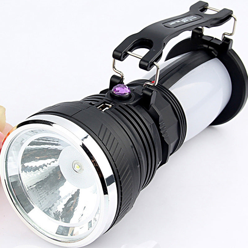 Solar Charging LED Strong Light Emergency Flashlight