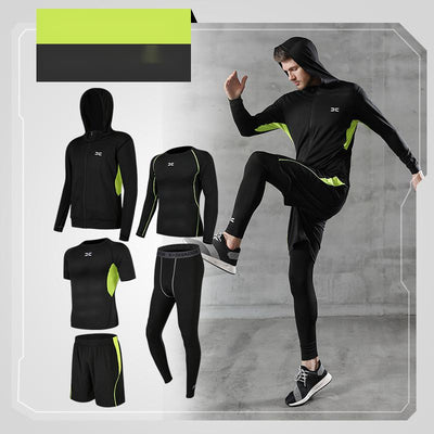 Running Quick-Drying Basketball Sports Suit Five-Piece Training Suit