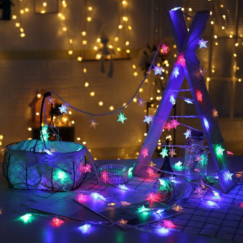 Room Layout Led Lantern Flashing String Lights Starry