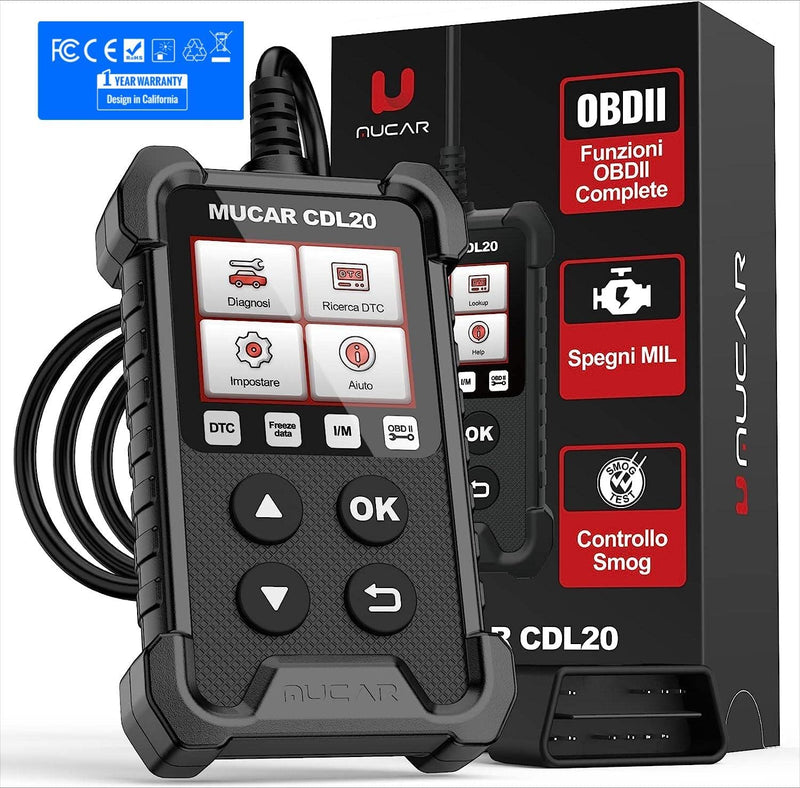 CDL20 Diagnosi Auto Tutte Autodiagnosi OBD2/ EOBD Con Funzioni OBDII Odb2 Diagnostica in Italiano Del Motore Strumento Diagnostica per Autoveico