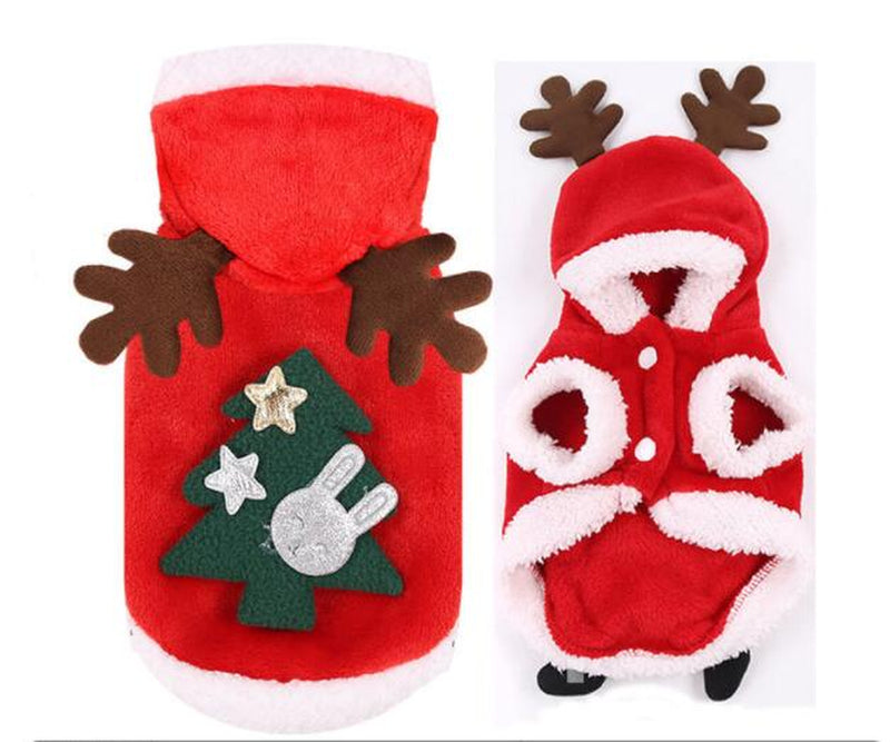 Christmas Dog Clothes Small Dogs Santa Costume