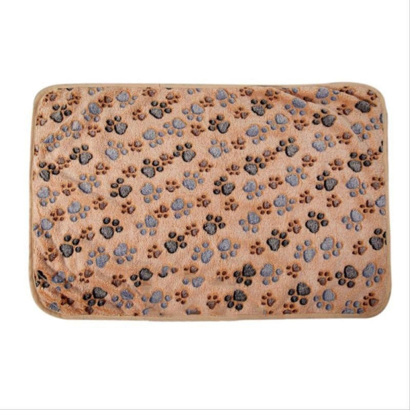 Soft Paw Print Cat Dog Fleece Blankets