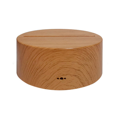 Beech  Wood Grain Touch Remote Control 3D Small Night Light