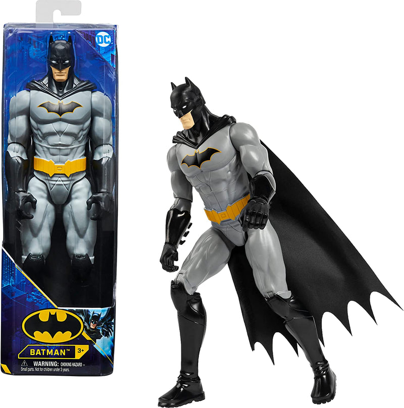 | Batman | Personaggio Batman in Scala 30 Cm Con Decorazioni Originali, Mantello E 11 Punti Di Articolazione - Giocattoli per Bambini E Bambine Dai 3 Anni