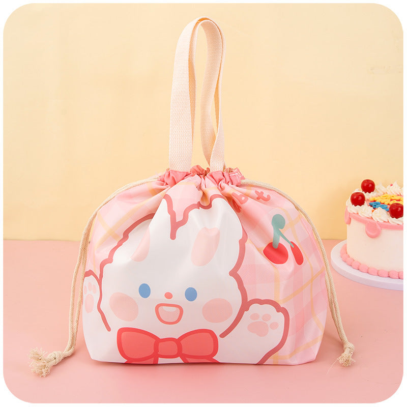 Cute Cartoon Waterproof Insulated Lunch Box Storage Bag