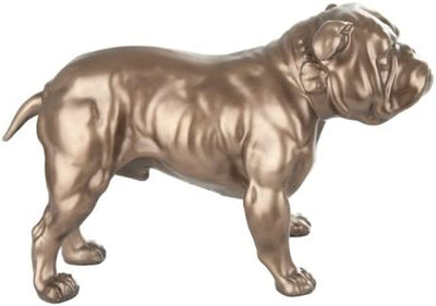 BRONZE BRITISH BULLDOG STATUE BULL DOG SCULPTURE ORNAMENT NEW by