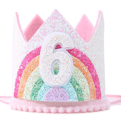 New Rainbow Crown for Children'S Birthday