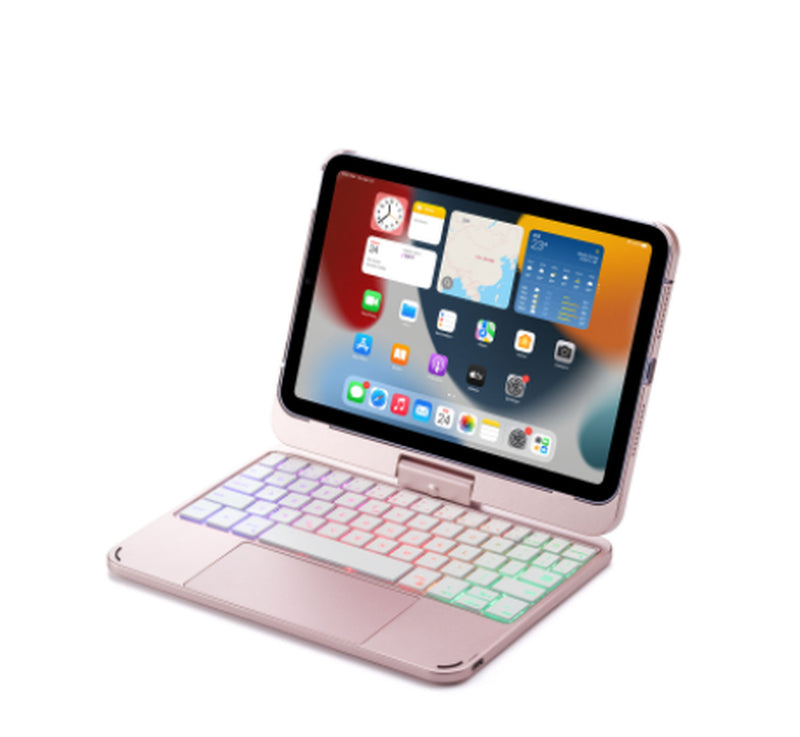 Compatible with Apple, Rotatable Bluetooth Ipad Touch Keyboard with Backlight