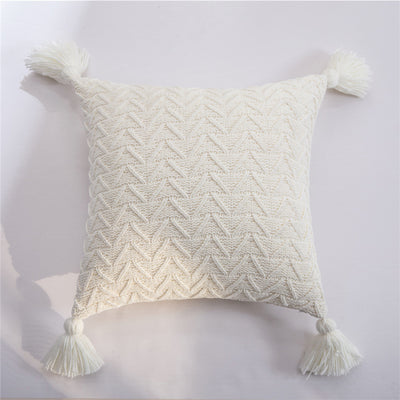 Chenille Knitted Quilted Pillowcase