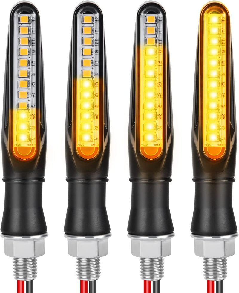 Indicatori Di Direzione Moto, 4PCS Universali Frecce LED Moto, 12V Indicatori per Moto Impermeabile