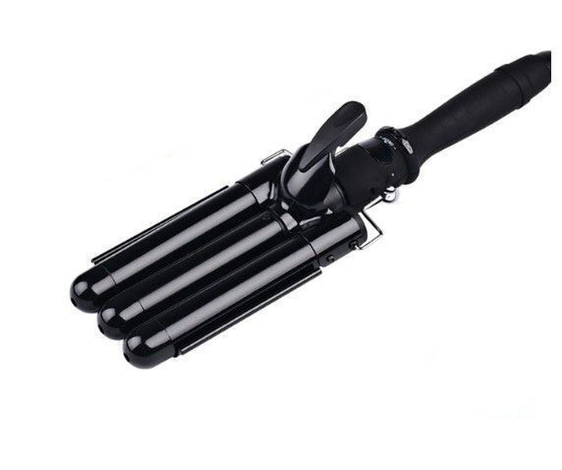 Small Curling Iron Water Corrugated Three-Tube Electric Curling Iron