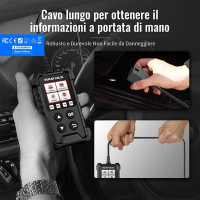 CDL20 Diagnosi Auto Tutte Autodiagnosi OBD2/ EOBD Con Funzioni OBDII Odb2 Diagnostica in Italiano Del Motore Strumento Diagnostica per Autoveico