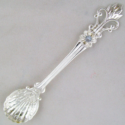 Creative Retro Pattern Alloy Stirring Dessert Spoon