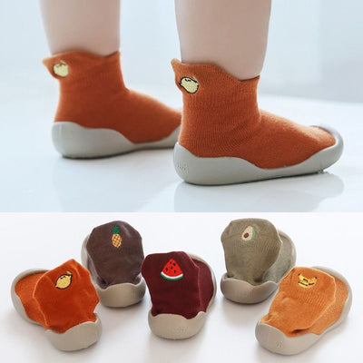 Children'S Toddler Step Soft Bottom Non-Slip Cartoon Cotton Baby Shoes