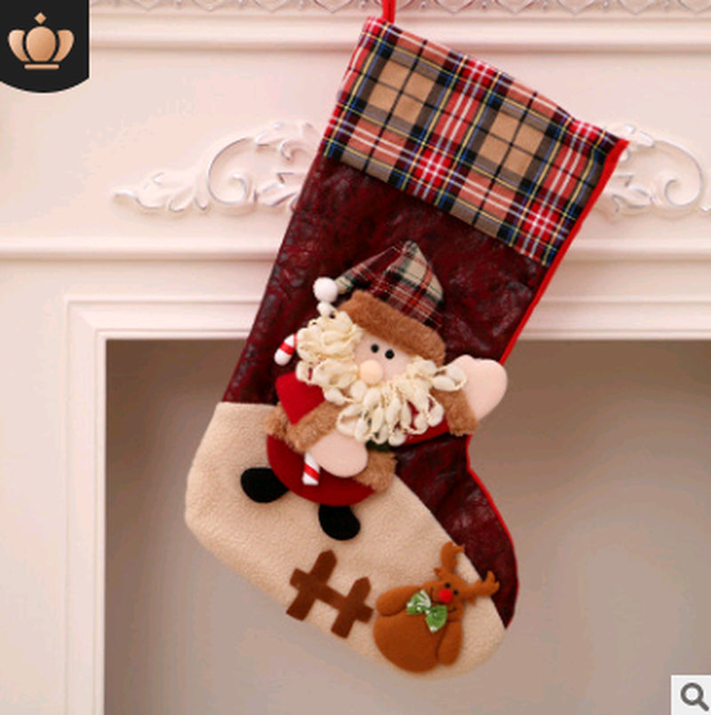 Christmas Decorations Santa Claus Socks Christmas Tree Pendant Christmas Socks Gift Bag Christmas Bag