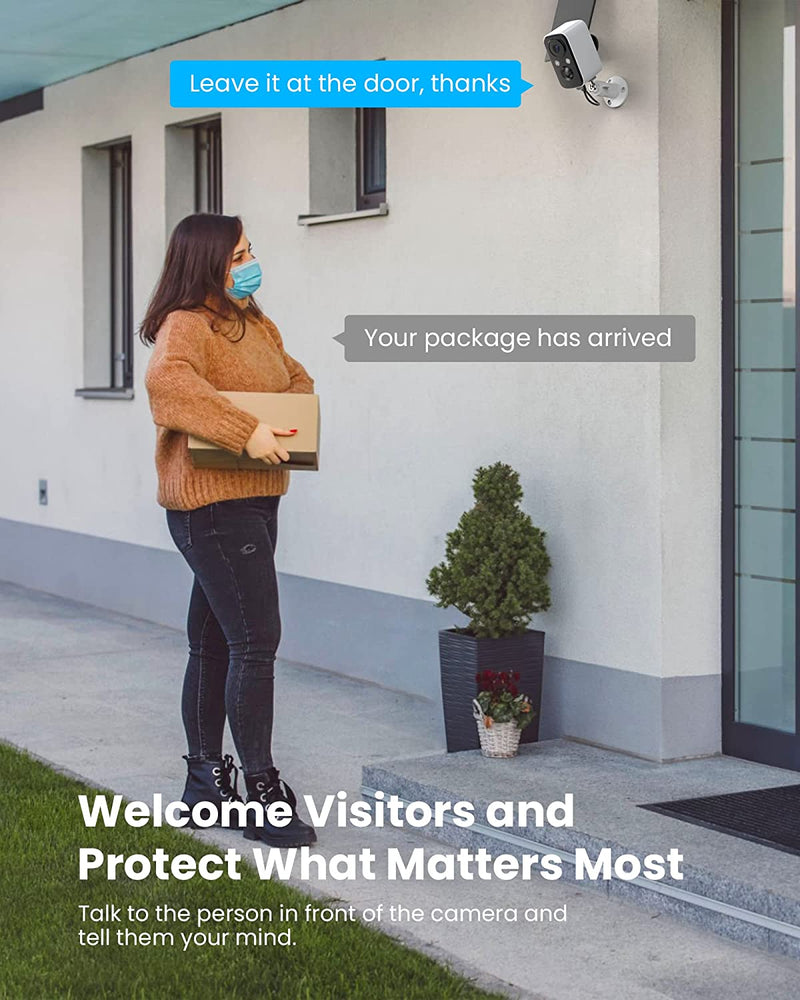 Telecamera Wi-Fi Esterno Senza Fili Solare,Videocamera Sorveglianza Con Visione Notturna a Colori,Rilevamento Umano Pir,Conversazione a 2 Vie,Impermeabile IP66