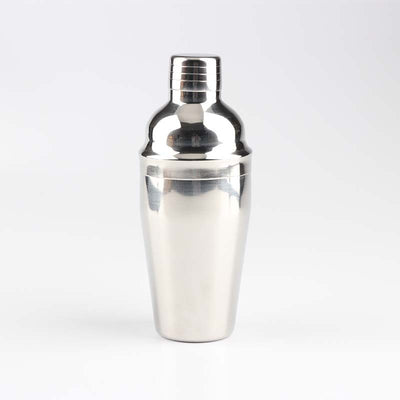 Stainless Steel Cocktail Shaker with Wooden Stand for Home Bar Party