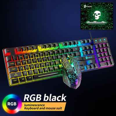 Kuiying T6RGB Luminous Keyboard and Mouse Set