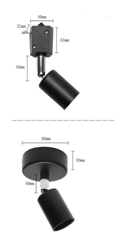 LED Ceiling Type Track Light E27 Screw Lamp