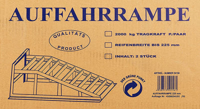 50156 Set Rampe Di Salita per Pneumatici Fino a 225 Mm Di Larghezza