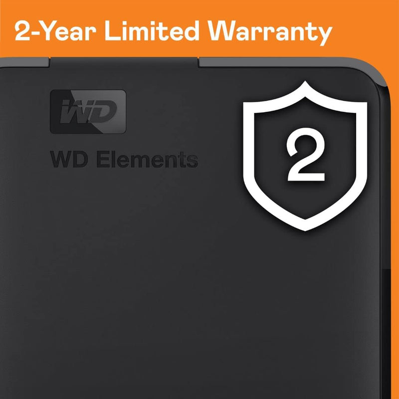 WD 2 TB Elements Portable External Hard Drive - USB 3.0, Black