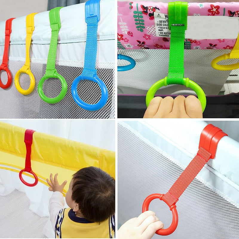 10 PCS Anelli Lettino, Anelli Box Bambini, Taglia Grande, Culla E Lettino Aiuta Il Bambino a Imparare a Stare in Piedi