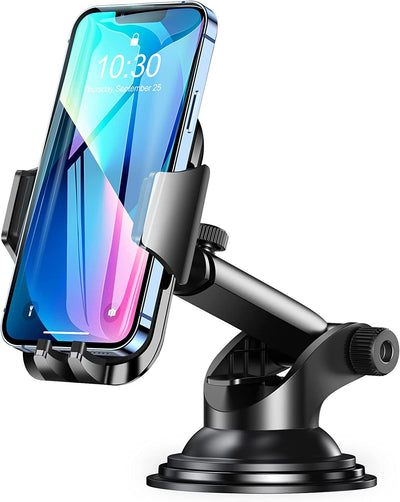 Porta Cellulare Auto, [Forte Rilievo in Gel Appiccicoso] Supporto Telefono Auto Ventosa per Cruscotto, 360° Rotazione Braccio Estensibile Porta Telefono Auto, per 4.5''-6.5'' Smartphones