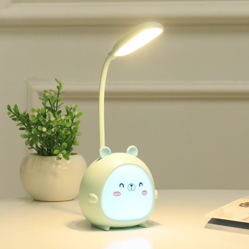 Cartoon Deer Cute Led Charging Eye Protection Student Bedroom Dormitory Folding Reading Lamp