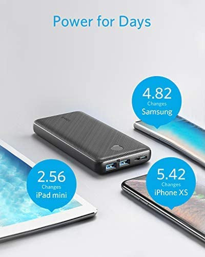 Powerbank20000Mah  Powercore Essential 20000Mah, Power Bank Con Poweriq E Ingresso USB-C, Caricabatterie Portatile per Iphone12/13, Xiaomi, Huawei, Samsung,Ipad, Batteria Esterna Ad Alta Capacità