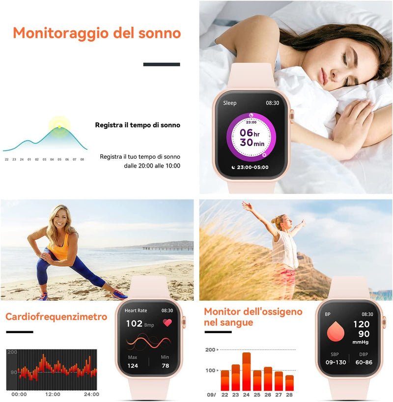 2023 Smartwatch Uomo Donna, 1,85&