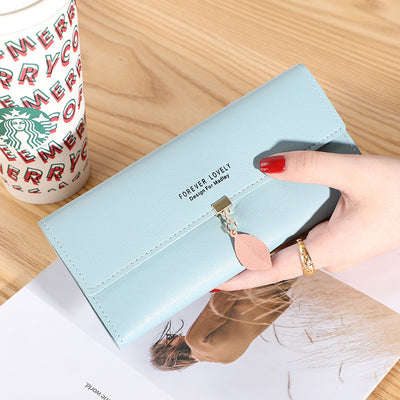 Multi-Function Three-Fold Document Bag Large-Capacity Clutch