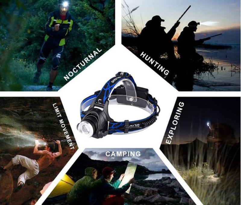 USB Charging Built-In Smart Sensor Head-Mounted Outdoor Fishing Headlight