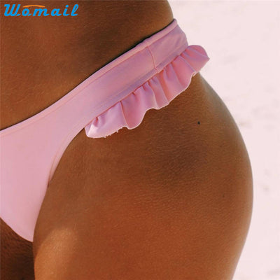 Womail Suit Bikini Swimwear Women Push-Up Padded Bra Beach Bikini Set Swimsuit Swimwear 2021 Drop Shopping 1PC