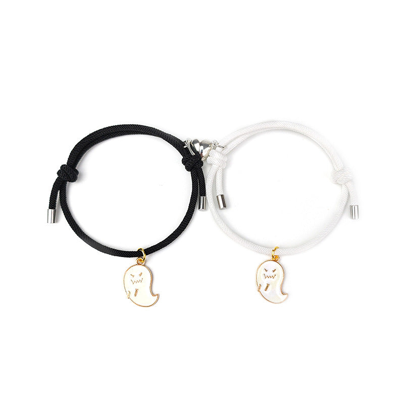 New Love Magnet Attracts a Pair of Halloween Lovers Bracelets